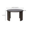 Penny Small Coffee Table Dark Brown, by Moe's Home, 24" width x 13.75" height x 24" depth thumbnail 14