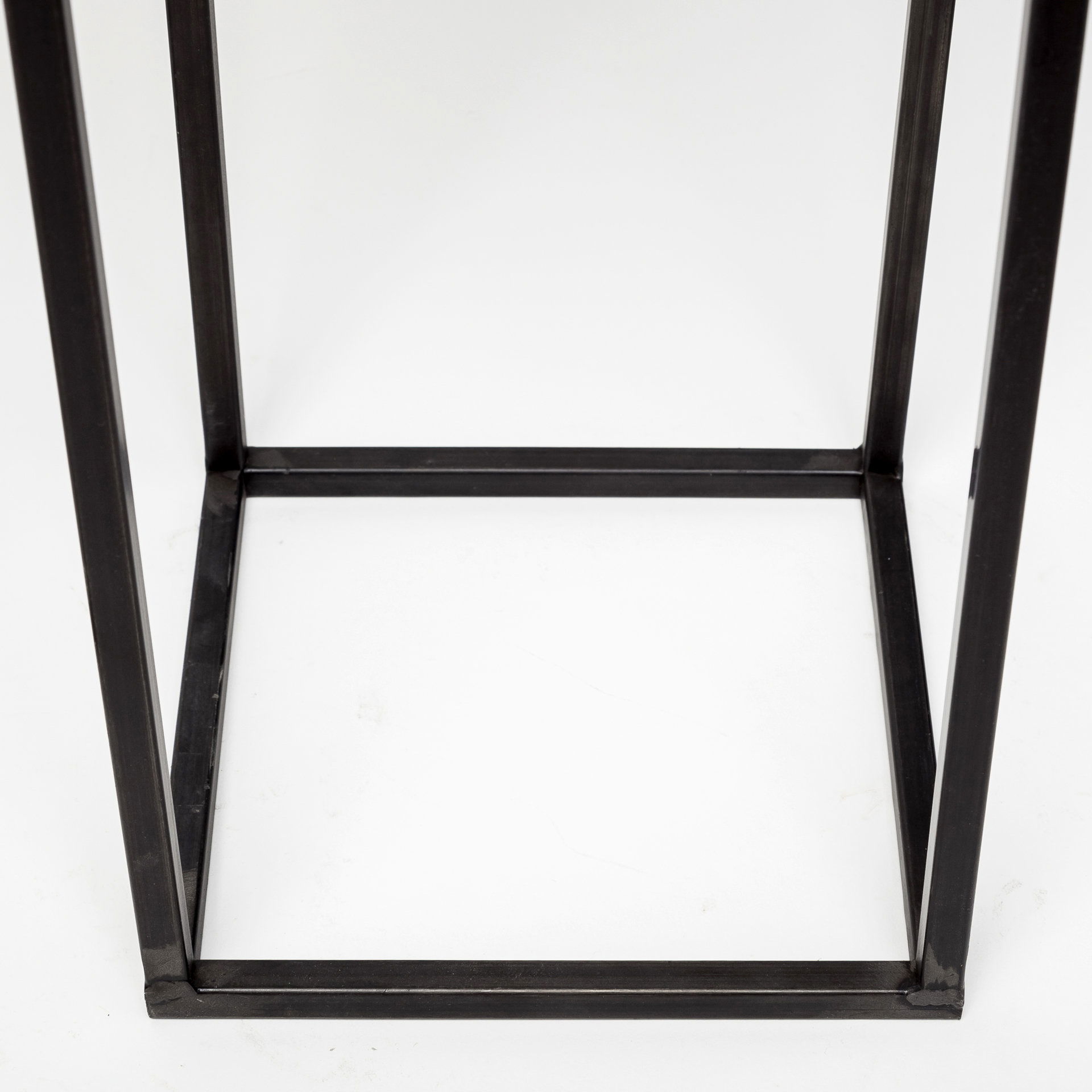 Steen Set of Two Black Meshed Metal Candle Holder Lanterns, Lighting by Mercana, 10" length x 10" width x 31" height View 8