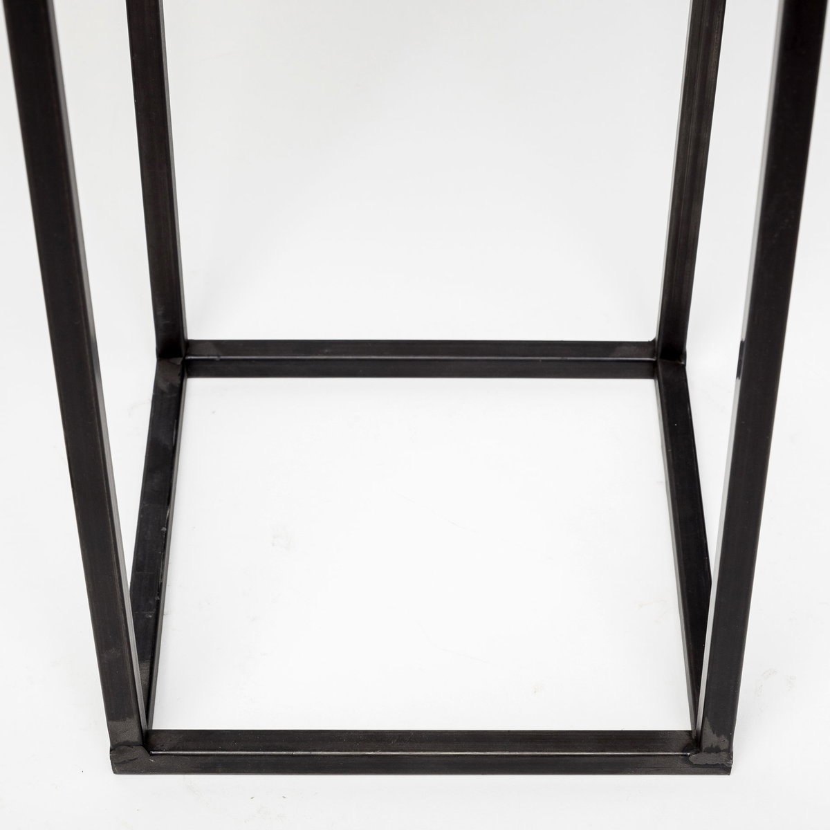 Steen Set of Two Black Meshed Metal Candle Holder Lanterns, Lighting by Mercana, 10" length x 10" width x 31" height View 8