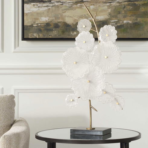 Glass Garden Table Sculpture