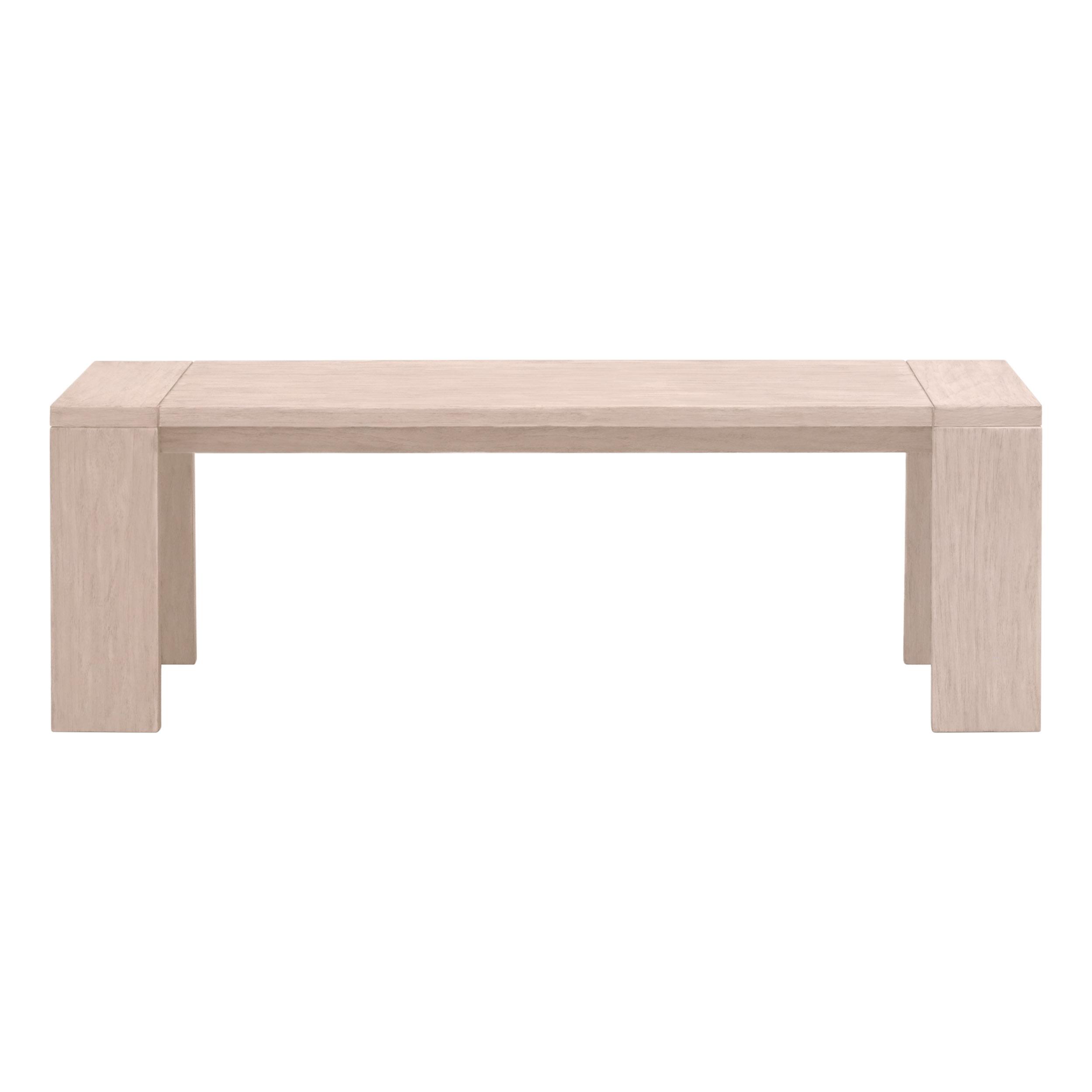 Sur Outdoor Bench, Ottoman by Essentials for Living, 54" width x 18.25" height x 17.25" depth View 1