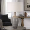 Dinah Gray Textured Table Lamp, by Uttermost, 19" width x 31" height x 19" depth thumbnail 4