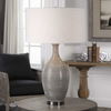 Dinah Gray Textured Table Lamp, by Uttermost, 19" width x 31" height x 19" depth thumbnail 4