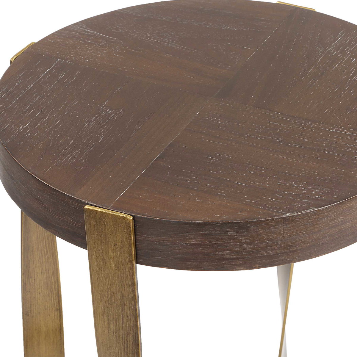 Drew Brass Accent Table, Side & End Table by Uttermost, 16.12" width x 24" height x 16.12" depth View 6