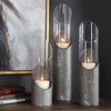 Karter Iron & Glass Candleholders Set/3, Candles & Candle Holder by Uttermost, 4.5" width x 22" height x 4.5" depth thumbnail 4