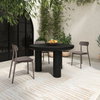 Kent Outdoor Dining Chair Taupe - Set Of Two, by Moe's Home, 16.75" width x 31" height x 20.5" depth thumbnail 8