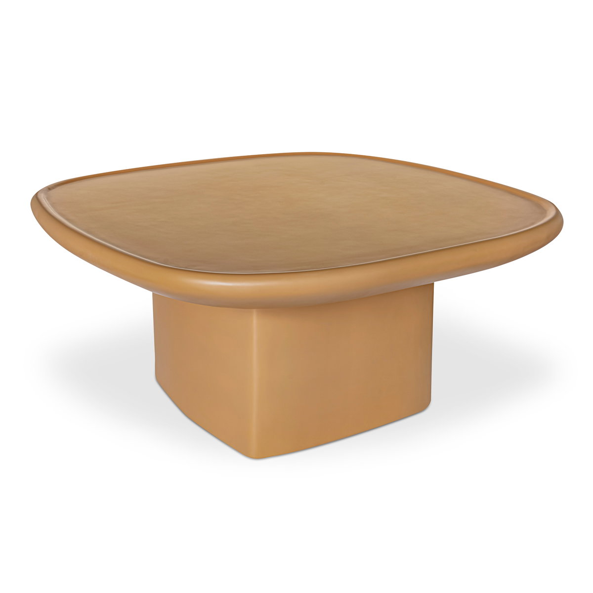 Manon Outdoor Coffee Table Deep Yellow, Outdoor Table by Moe's Home, 2'11" width x 1'3.5" height x 2'11" depth View 2