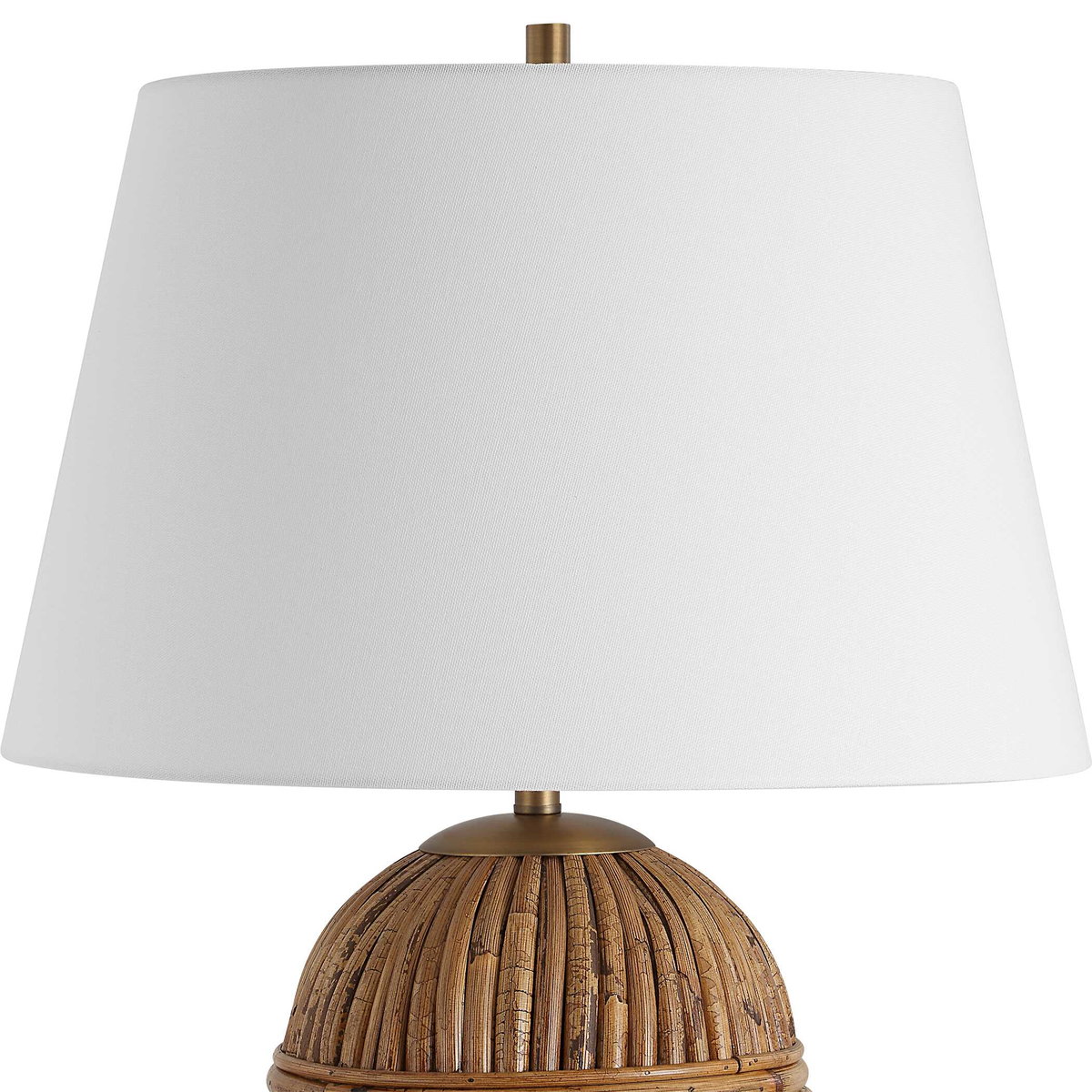 Reed Honey Rattan Table Lamp, by Uttermost, 18" width x 25" height x 18" depth View 6