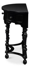 Abraham Half Round Console, Console Table by Sarreid, 38" length x 15" width x 28.5" height thumbnail 4
