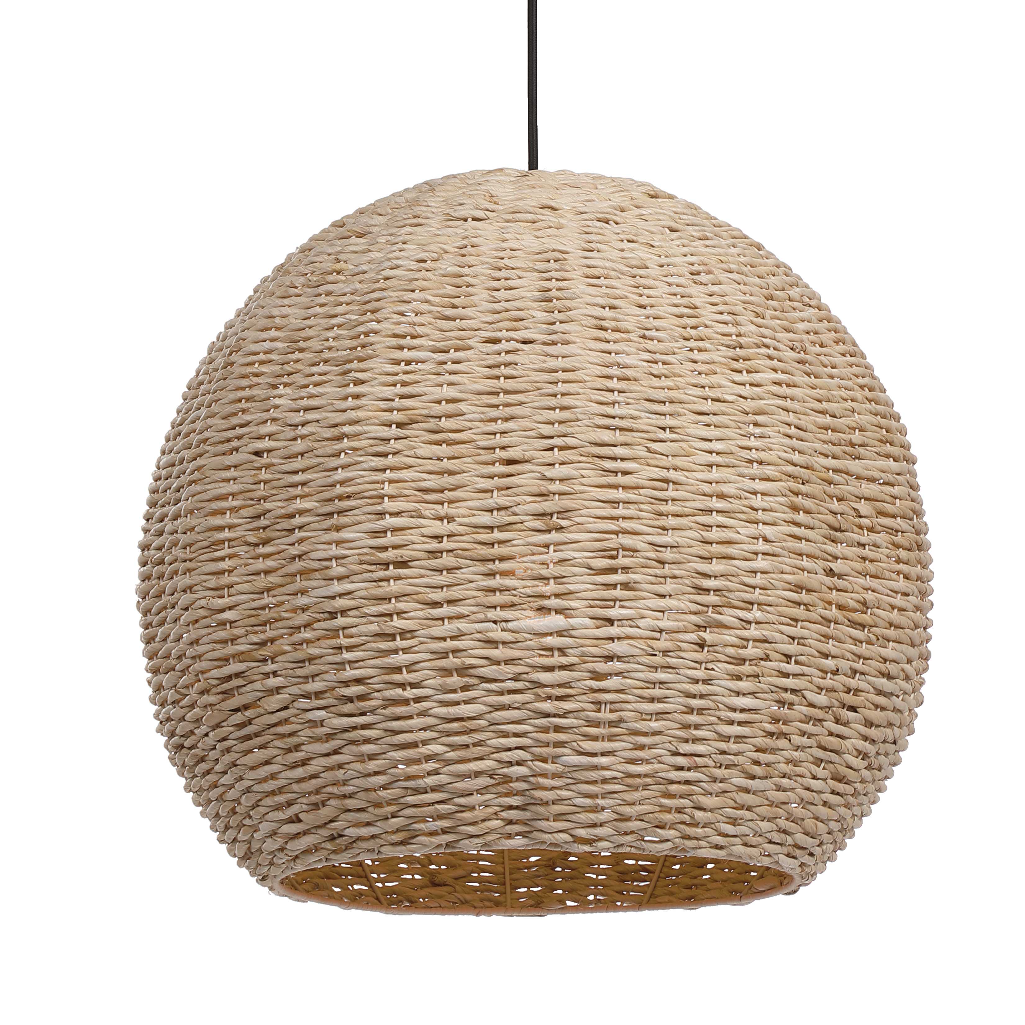 Seagrass 1 Light Dome Pendant, Ceiling Light by Uttermost, 24" width x 21.75" height x 24" diameter View 1