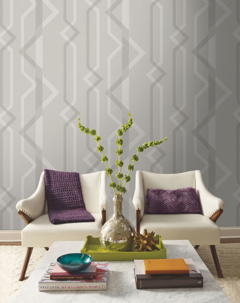 Shape Shifter Grey Wallpaper