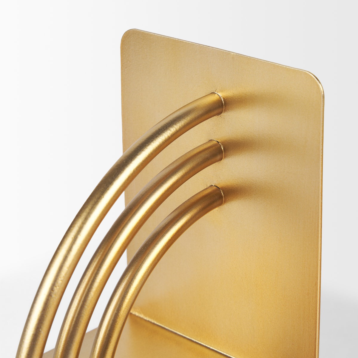 Hope Gold Metal Bookends, by Mercana, 5.91" length x 4.72" width x 5.91" height View 7
