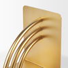 Hope Gold Metal Bookends, by Mercana, 5.91" length x 4.72" width x 5.91" height thumbnail 7