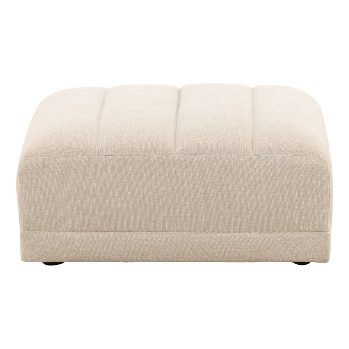 Magda Ottoman Oatmeal C0, by Dovetail, 35.75" width x 17.5" height x 34" depth View 2