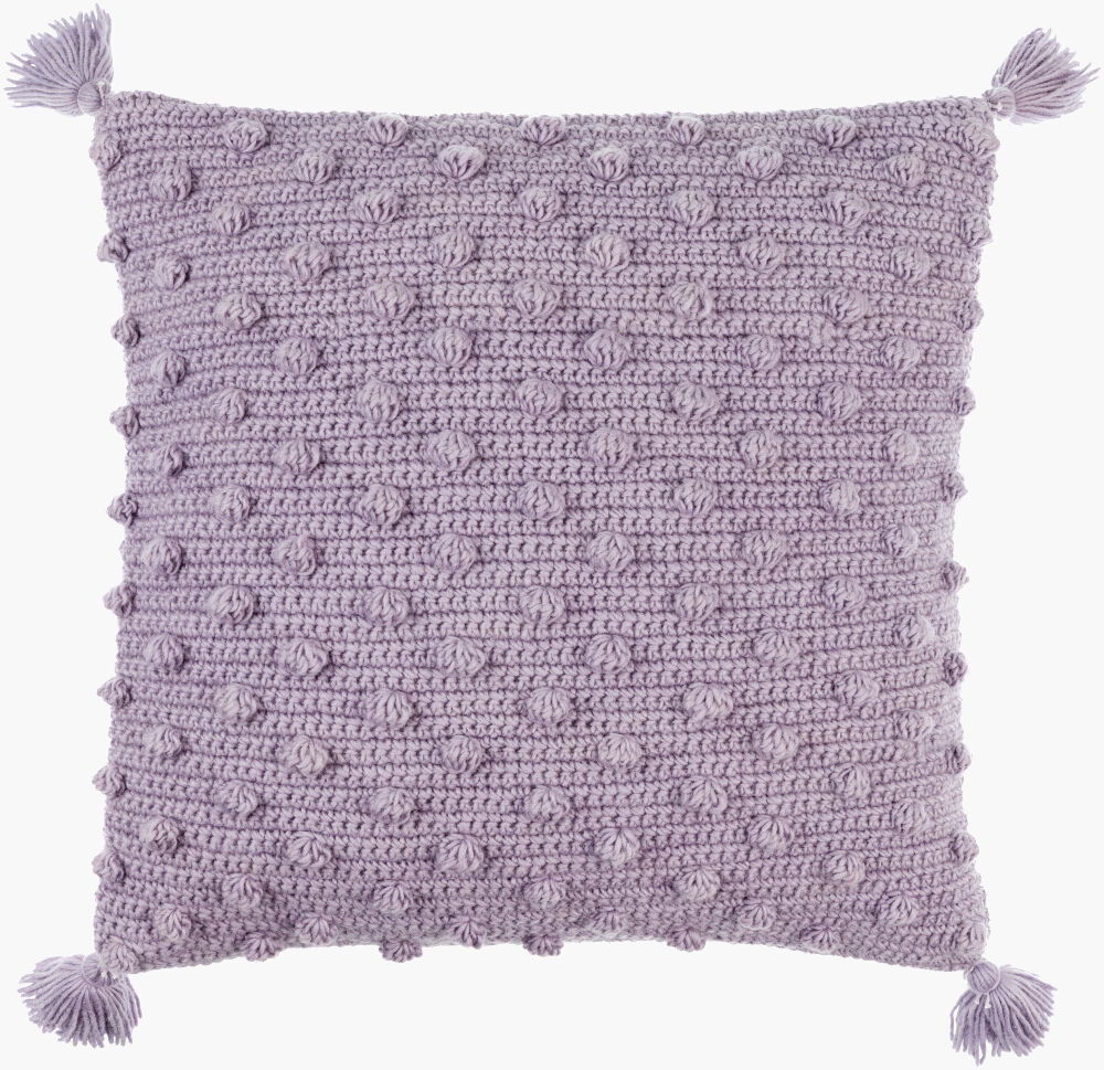 Makrome Accent Pillow Down, Decorative Pillow by Surya, 18" length x 18" width