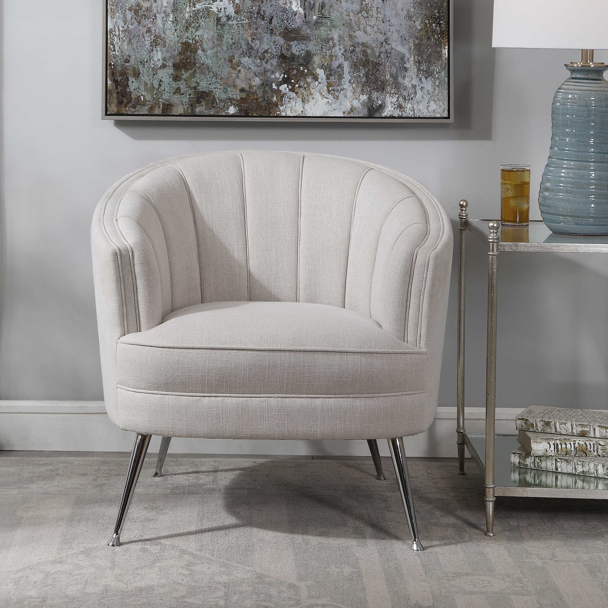 Janie Mid-Century Accent Chair large image 