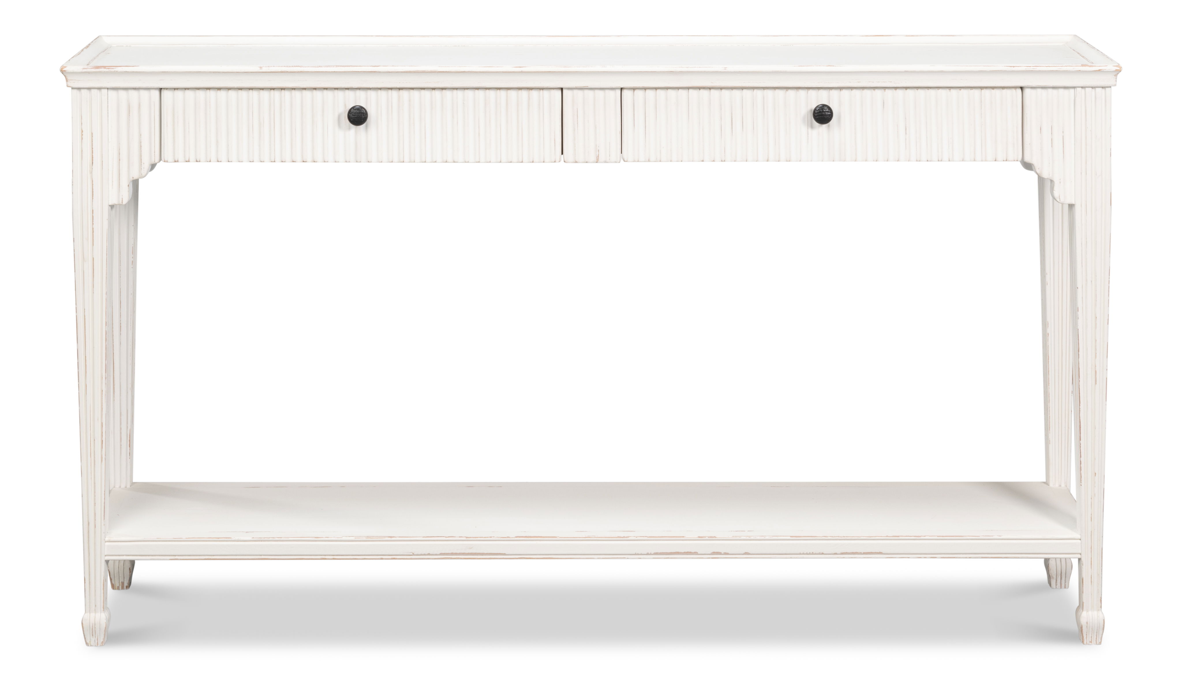 Jude Bungalow Console Table, by Sarreid, 58" length x 12" width x 32" height View 2