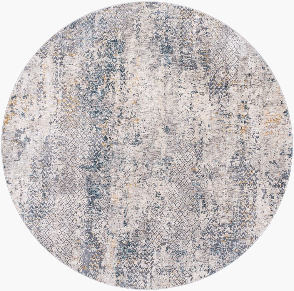 Cardiff Machine Woven Rug, by Surya, 6'6.74" length x 6'6.74" width