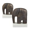 Timeless Tusk Bronze Sculptures Set/2, Decorative by Uttermost, 7.4" width x 9.06" height x 3.94" depth thumbnail 4