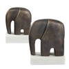 Timeless Tusk Bronze Sculptures Set/2, Figurines & Statue by Uttermost, 7.4" width x 9.06" height x 3.94" depth thumbnail 4