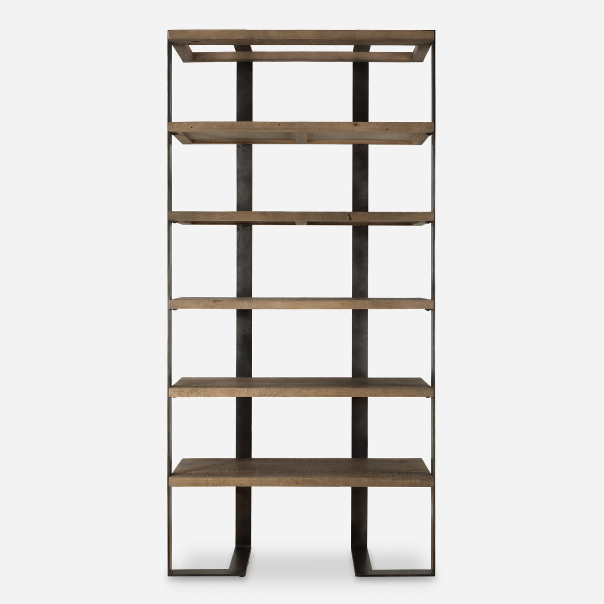 Felix Reclaimed Oak Etagere, by Uttermost, 3'8" width x 7'6" height x 1'8" depth View 1