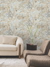 Lotus Land Cacti Sky Blue Wallpaper thumbnail 1