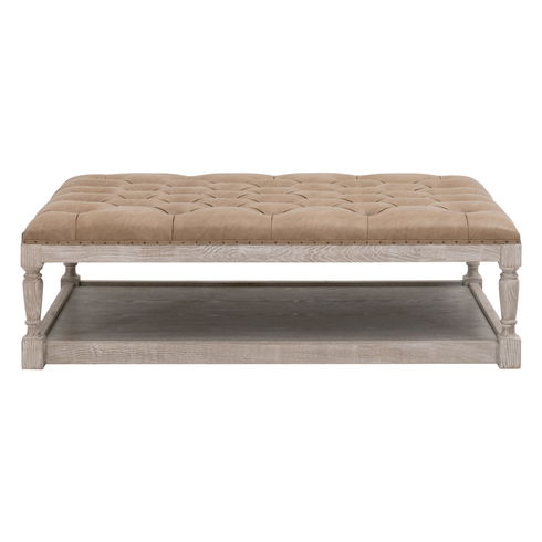 Townsend Tufted Upholstered Rectangle Coffee Table