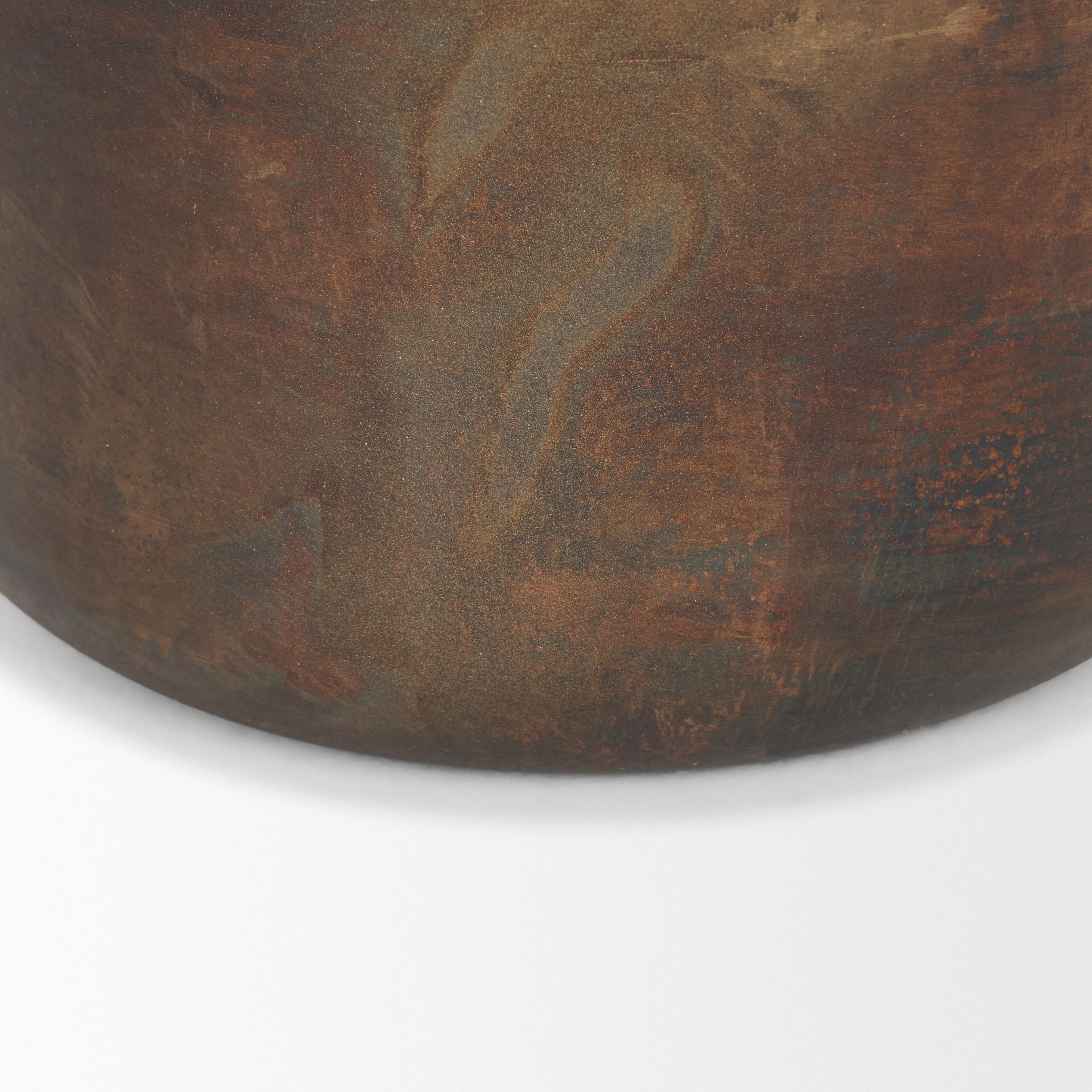 Daya Tall Antiqued Gold Metal Vase large image 