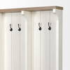 Fairview IV 61L x 17W White And Brown Wood With Storage Hall Tree, Entry & Hallway by Mercana, 61" length x 18" width x 76" height thumbnail 10