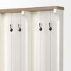 Fairview IV 61L x 17W White And Brown Wood With Storage Hall Tree, Entry & Hallway by Mercana, 61" length x 18" width x 76" height thumbnail 7