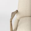 Westan Cream Boucle Fabric with Light Brown Wood Accent Chair thumbnail 8