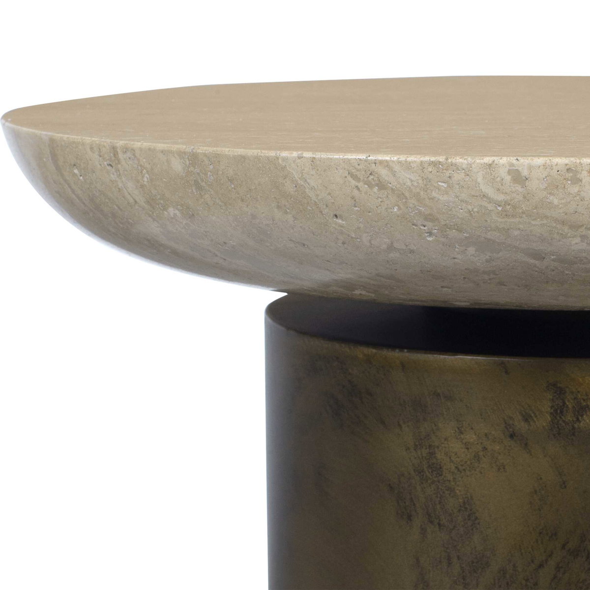 Oslo Brass Outdoor Accent Table, Outdoor Table by Uttermost, 1'2" width x 1'9" height x 1'2" depth View 7