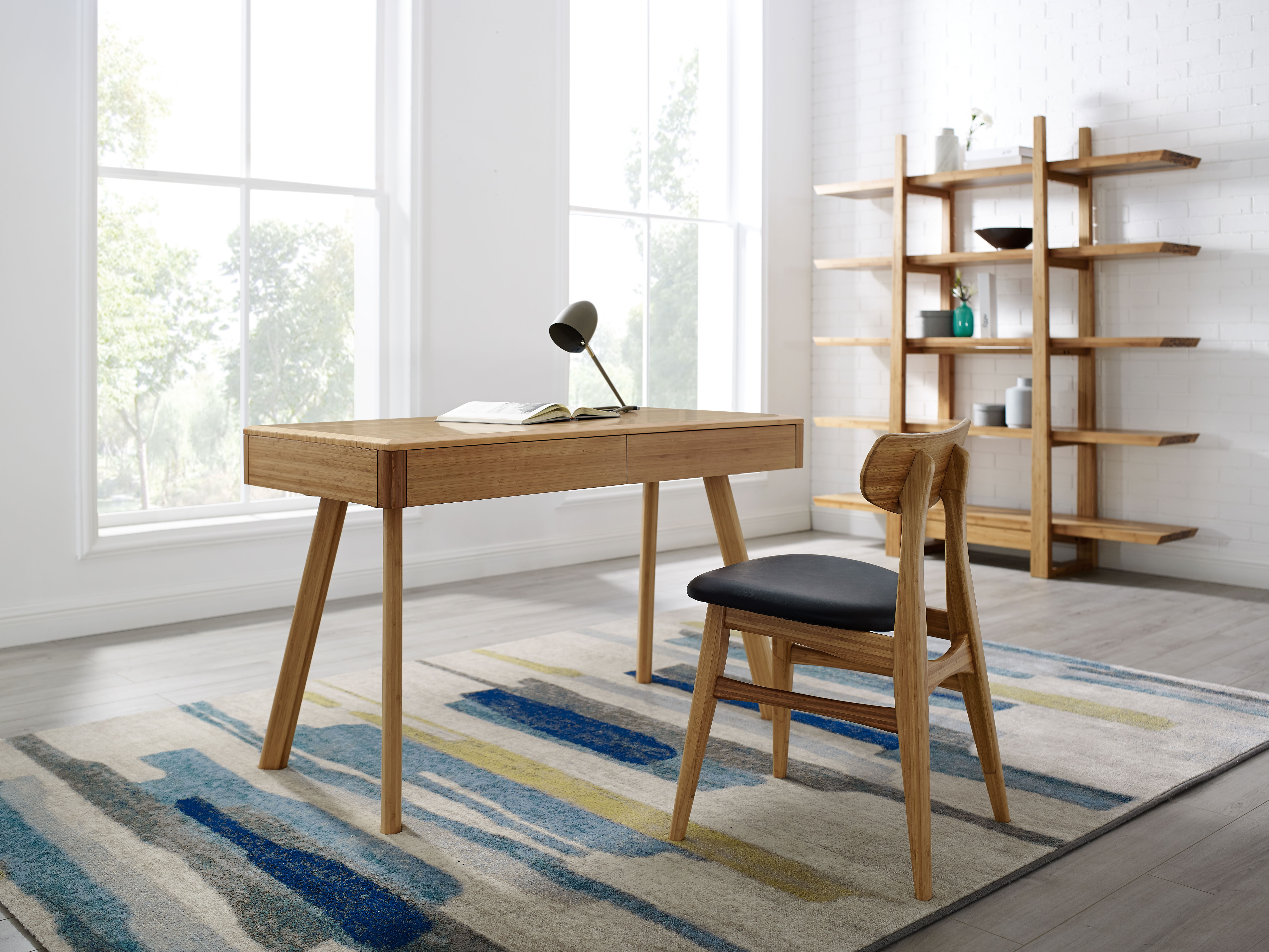 Jasmine Writing Desk, Caramelized, by Greenington, 23.5" length x 47.5" width x 29.5" height View 9