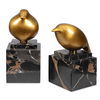 Golden Finch Bird Figurines Set/2, Decorative by Uttermost, 3" width x 6.5" height x 3" depth thumbnail 1