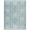 Cirus Hand Knotted Geometric Blue/ Ivory Area Rug (6''X9'') thumbnail 0