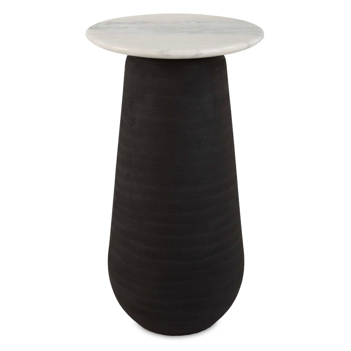 Total Eclipse Marble Accent Table, Side & End Table by Uttermost, 14" width x 24.7" height x 14" depth View 1