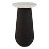 Total Eclipse Marble Accent Table, Side & End Table by Uttermost, 14" width x 24.7" height x 14" depth thumbnail 1