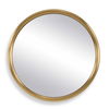 Atkinson Modern Brass Round Mirror, by Uttermost, 35" width x 35" height x 2" depth thumbnail 1