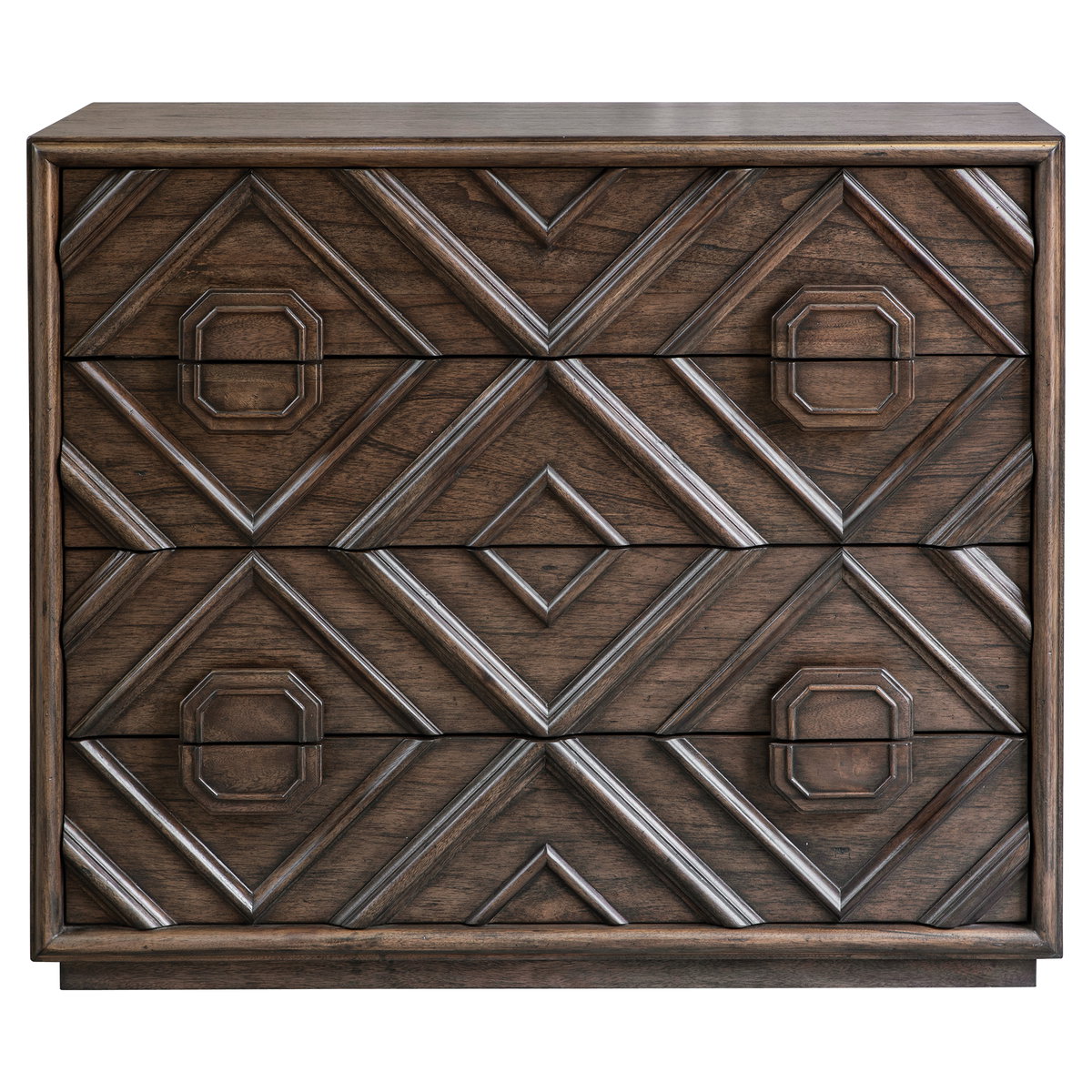 Mindra Drawer Chest, Cabinets & Chest by Uttermost, 43" width x 36" height x 18" depth View 1