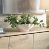 Protea Blooms White Bowl Centerpiece, Artificial Plants & Flower by Uttermost, 24" width x 12" height x 16" depth thumbnail 4
