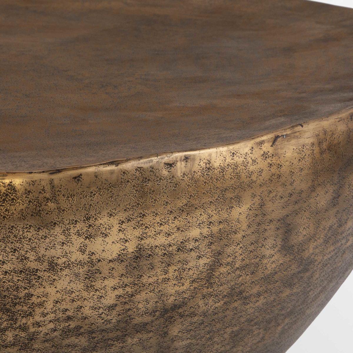 Gilded Dome Gold Coffee Table, by Uttermost, 36" width x 15" height x 36" depth View 5