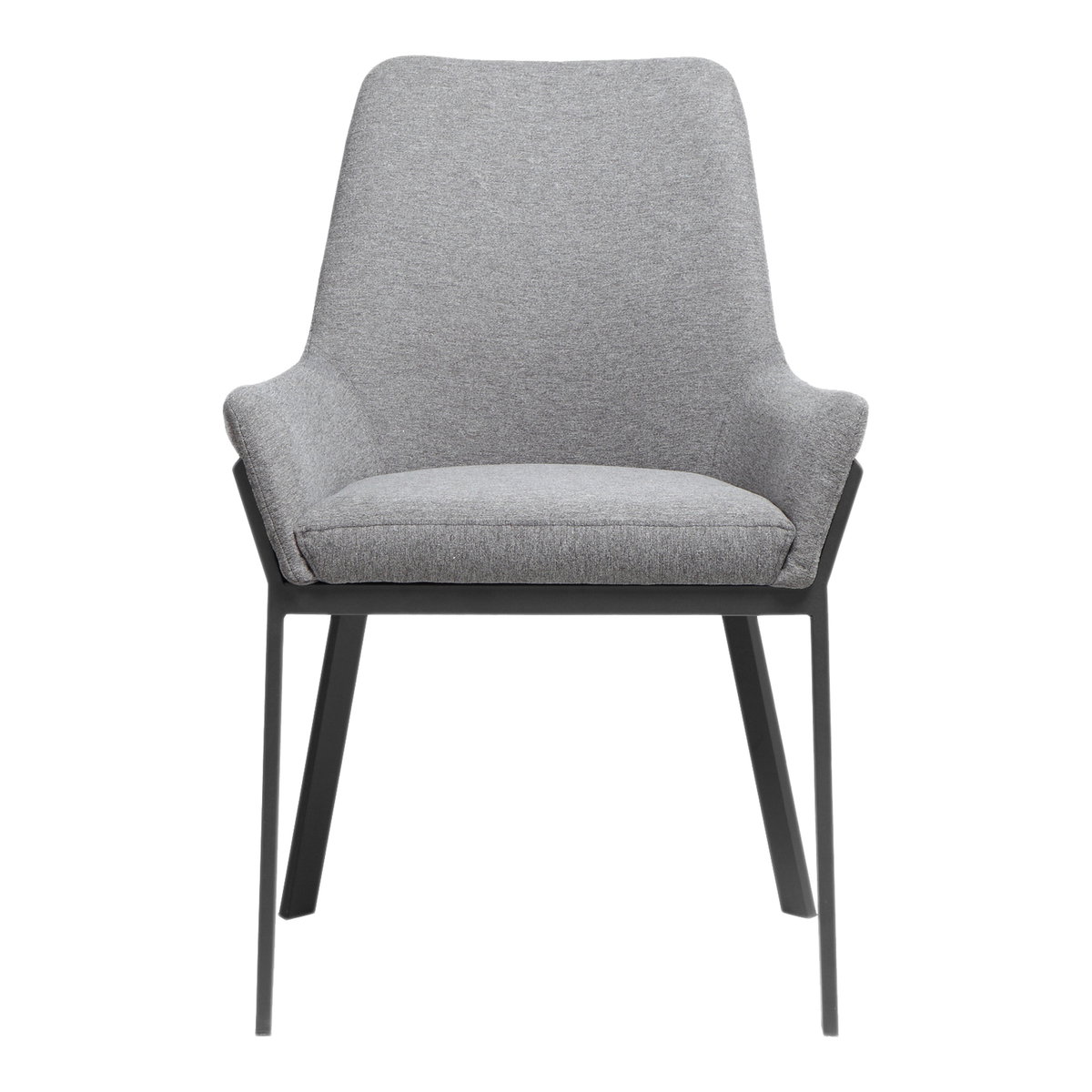Lloyd Dining Chair Dark Grey - Set Of Two, by Moe's Home, 22" width x 34" height x 23" depth View 3