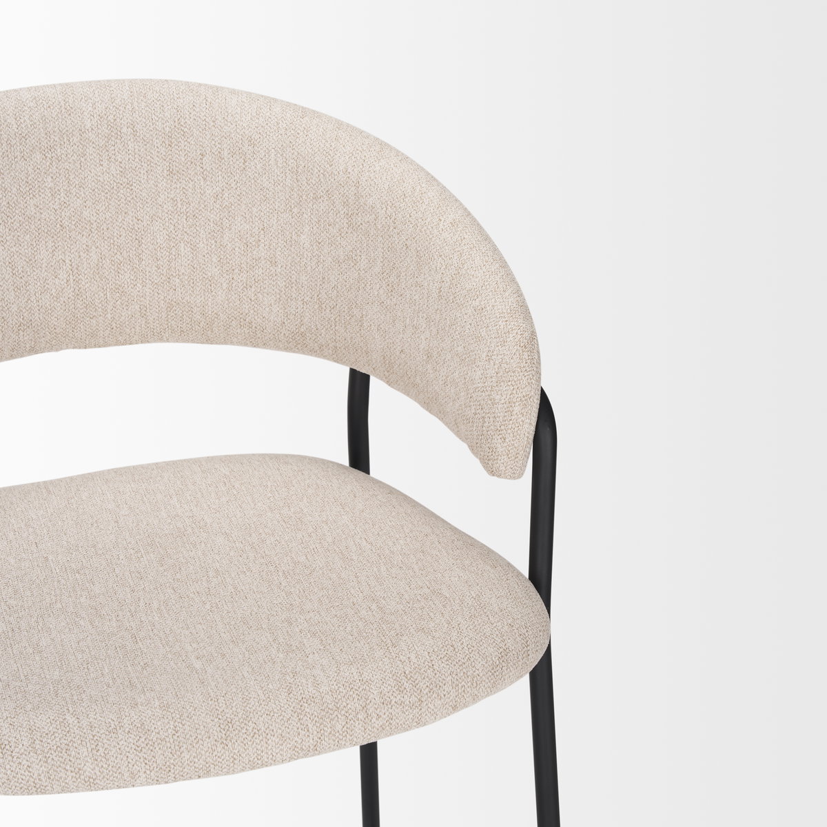 Carolyn Open Back 25.9in Seat Counter Stool | Oatmeal, Counter & Bar Stool by Mercana, 19.29" length x 20.4" width x 35.8" height View 9