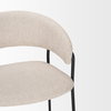Carolyn Open Back 25.9in Seat Counter Stool | Oatmeal, Counter & Bar Stool by Mercana, 19.29" length x 20.4" width x 35.8" height thumbnail 9