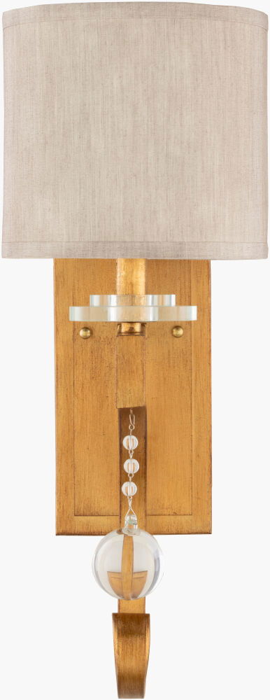 Medland Wall Sconce, by Surya, 8" length x 9" width x 19" height