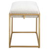 Paradox Small Gold & White Shearling Bench thumbnail 4