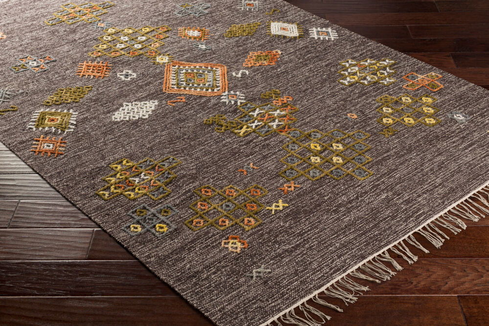 Zanafi Handmade Rug, by Surya, 1'6" length x 1'6" width