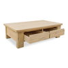 Graham Storage Coffee Table Rustic Oak, by Moe's Home, 60" width x 17" height x 35" depth thumbnail 2