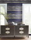Horizontal Dry Brush Navy Wallpaper, by York Wall, 27' length x 2'3" width x 0.02" depth thumbnail 3