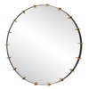 Pali Industrial Round Mirror, by Uttermost, 3'7.11" width x 3'7.11" height x 2.56" depth thumbnail 5